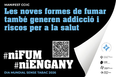 MANIFEST CCIIC #niFUM #niENGANY  Dia Mundial Sense Tabac 31 de maig de 2026