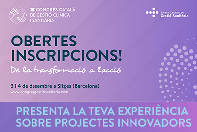 Inscripció bonificada al congrés de gestió clínica i sanitària fins al 4 d’octubre