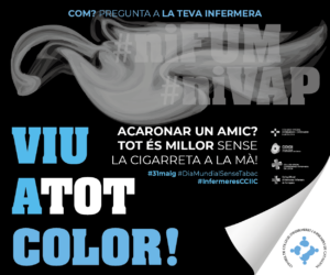 #niFUM #niVAP, la resposta categòrica  de les infermeres al consum de tabac i el vapeig