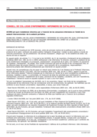 Directrius per a l’exercici de les actuacions infermeres en l’àmbit de la sedació intervencionista i pal·liativa.