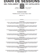 Compareixença Degana Comissió de Salut del Parlament 21.6.2012