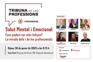 La Intercol·legial estrena “La tribuna de les professions” amb un diàleg sobre salut emocional