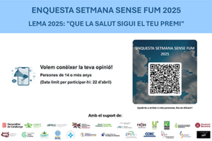 Oberta l’enquesta poblacional de la XXVI Setmana Sense Fum