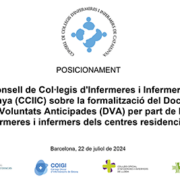 Posicionament DVA Infermeres Residències Geriàtriques.